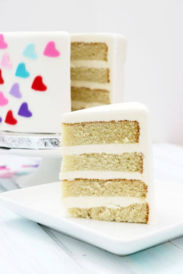 Behind the cake- Vanilla cake from scratch recipe