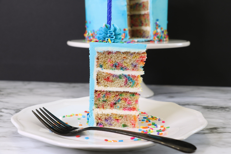 Behind The Cake ~ Confetti Cake recipe and step by step tutorial