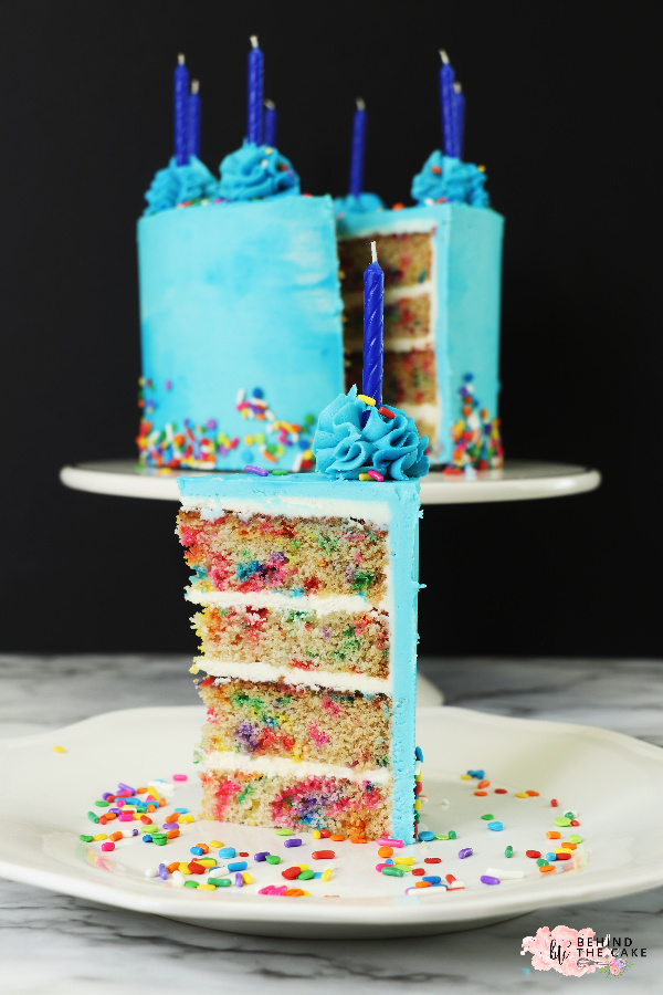 Behind The Cake ~ Confetti Cake recipe and step by step tutorial