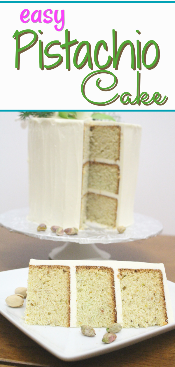 Behind the Cake~ Pistachio cake recipe from scratch